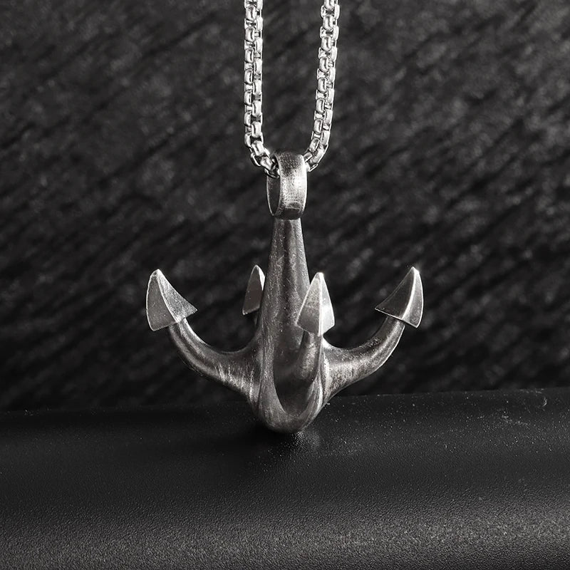 Retro Gothic Blue Evil Eye Protection Pendant Necklace