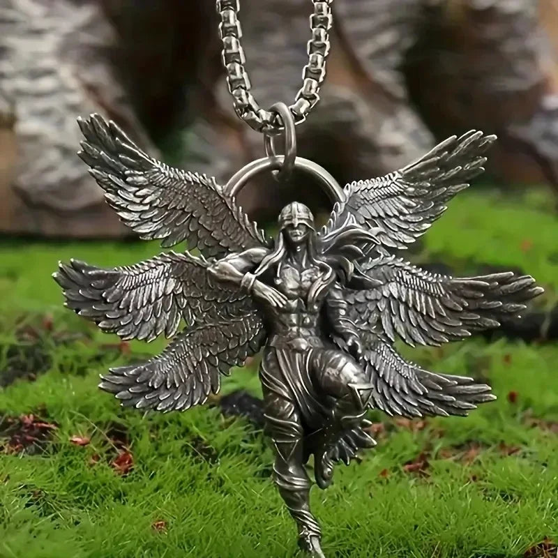 Classic Eye of Horus Pendant Stainless Steel Eye of God Necklace